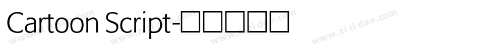 Cartoon Script字体转换